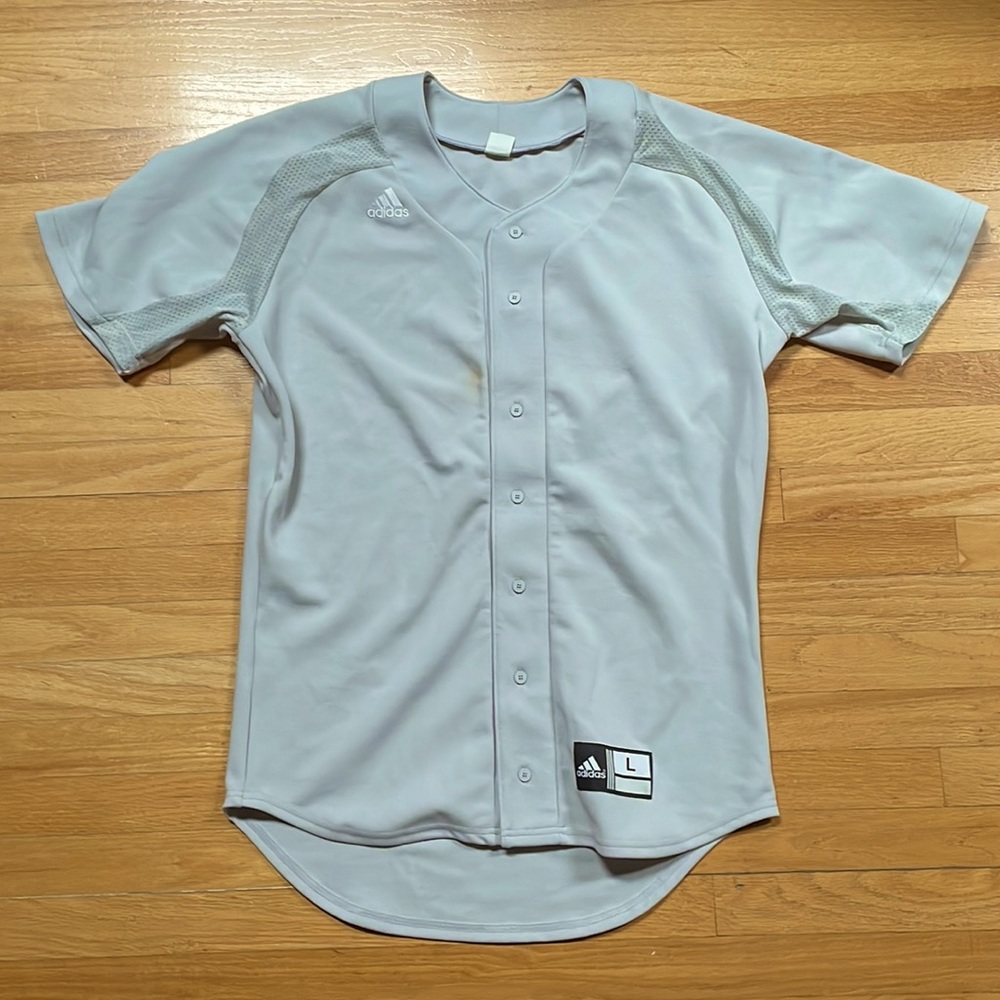 Adidas Team Button Down Baseball Jersey - image 1